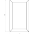 Cortenstaal plantenbak Rechthoek 30x50 H=40 cm MET bodemplaat + voeten