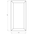 Cortenstaal plantenbak Rechthoek 30x60 H=80 cm MET bodemplaat