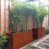 Cortenstaal plantenbak Rechthoek 40x120 H=80 cm MET bodemplaat