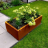 Cortenstaal plantenbak Rechthoek 60x120 H=40 cm MET bodemplaat