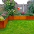 Cortenstaal plantenbak Rechthoek XL 160x100 H=80 cm MET bodemplaat