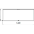 Cortenstaal plantenbak Rechthoek XL 160x60 H=80 cm MET bodemplaat