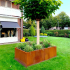 Cortenstaal plantenbak Rechthoek XL 200x120 H=60 cm MET bodemplaat