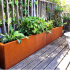 Cortenstaal plantenbak Rechthoek XL 200x30 H=60 cm ZONDER bodemplaat