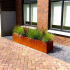 Cortenstaal plantenbak Rechthoek XL 200x40 H=80 cm ZONDER bodemplaat
