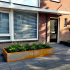 Cortenstaal plantenbak Rechthoek XL 240x40 H=60 cm MET bodemplaat