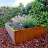 Cortenstaal plantenbak Rechthoek XL 300x120 H=80 cm ZONDER bodemplaat