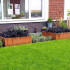 Cortenstaal plantenbak Vierkant 100x100 H=50 cm MET bodemplaat