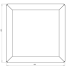 Cortenstaal plantenbak Vierkant 40x40 H=40 cm MET bodemplaat