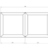 Cortenstaal plantenbak Vierkant Trapmodel 2 stuks 40x40 H=30+60 cm MET bodemplaat
