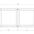 Cortenstaal plantenbak Vierkant Trapmodel 2 stuks 50x50 H=30+60 cm MET bodemplaat
