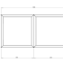 Cortenstaal plantenbak Vierkant Trapmodel 2 stuks 60x60 H=30+60 cm MET bodemplaat