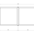 Cortenstaal plantenbak Vierkant Trapmodel 2 stuks 80x80 H=30+60 cm ZONDER bodemplaat
