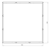 Cortenstaal plantenbak Vierkant XL 180x180 cm H=80 cm ZONDER bodemplaat