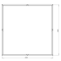 Cortenstaal plantenbak Vierkant XL 200x200 cm H=40 cm ZONDER bodemplaat