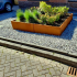 Cortenstaal plantenbak Vierkant XL 200x200 cm H=40 cm ZONDER bodemplaat