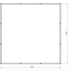 Cortenstaal plantenbak Vierkant XL 300x300 cm H=60 cm ZONDER bodemplaat