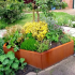 Cortenstaal plantenbak Zeshoek 138.6x159.3 cm H=60 cm ZONDER bodemplaat