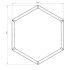 Cortenstaal plantenbak Zeshoek 86.6x99.3 cm H=80 cm ZONDER bodemplaat