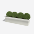 Gepoedercoat staal gelaste plantenbak met LED 200x50x50 cm - Andere RALkleur ZONDER bodemplaat