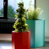 Gepoedercoat staal plantenbak Achthoek 289.7x289.7 cm H=60 cm - Wit (RAL9010) ZONDER bodemplaat