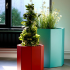 Gepoedercoat staal plantenbak Achthoek 289.7x289.7 cm.7x120.7 cm H=60 cm - Wit (RAL9010) ZONDER bodemplaat
