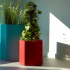Gepoedercoat staal plantenbak Achthoek 96.6x96.6 cm H=80 cm - Andere RALkleur - ZONDER bodemplaat