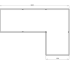 Gepoedercoat staal plantenbak Hoekopstelling 120 H=30 cm - Wit (RAL9010) MET bodemplaat