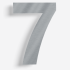 RVS (plak)huisnummer 7 - 15 cm