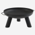 Stalen vuurschaal Rond black 78x31