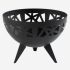 Stalen vuurschaal Rond open black 58x42