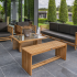 Teak loungeset Riverside 3 zits bank incl. kussens