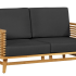 Teak loungeset Riverside 2 zits bank incl kussens