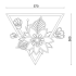 Wanddecoratie Bloem 1.0 Cortenstaal S