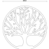 Wanddecoratie Boom Cortenstaal S