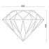 Wanddecoratie Diamand Cortenstaal S