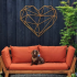 Wanddecoratie Hart Cortenstaal S