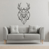 Wanddecoratie Hert 2.0 Zwart (RAL9005) S