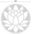 Wanddecoratie Lotus Zwart (RAL9005) S