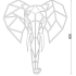 Wanddecoratie Olifant 2.0 Cortenstaal S