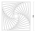Wanddecoratie Patroon 2.0 Zwart (RAL9005) S