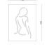 Wanddecoratie Vrouw Zwart (RAL9005) L
