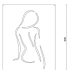 Wanddecoratie Vrouw Zwart (RAL9005) S