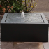 Aluminium watertafel 100x100x40 cm - Zwart (RAL9005) -Inclusief LED-verlichting
