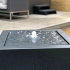 Aluminium watertafel 50x50x40 cm - Zwart (RAL9005) -Inclusief LED-verlichting