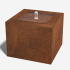 Cortenstaal watertafel 50x50x40 cm -Inclusief LED-verlichting