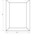 Gepoedercoat staal plantenbak Rechthoek 30x40 H=60 cm - Wit (RAL9010) MET bodemplaat + 4 wielen