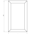 Gepoedercoat staal plantenbak Rechthoek 30x50 H=40 cm - Wit (RAL9010) MET bodemplaat + (8) voeten
