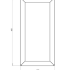 Gepoedercoat staal plantenbak Rechthoek 30x60 H=40 cm - Andere RALkleur - ZONDER bodemplaat