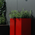 Gepoedercoat staal plantenbak Rechthoek 40x80 H=40 cm - Andere RALkleur - MET bodemplaat